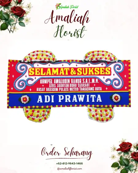 Papan Bunga Ucapan Selamat Lopang