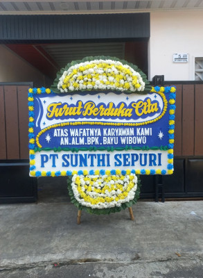 Papan Bunga Duka di Lopang